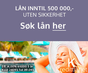 www.kredittlånet.no - innfri kreditt inntil 500 000 kr. - Kredittlånet