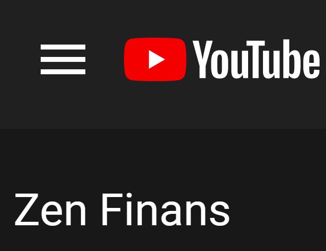 Bildet viser YouTube spilleknappen og Zen Finans på nettstedet Låneoversikten