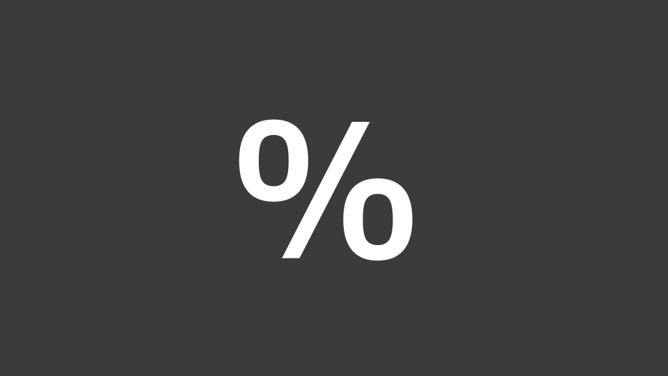 Effektiv rente forkortes ofte Eff rente symbolisert med prosent tegnet i store hvite karakterer på mørk gråbrun bakgrunn.