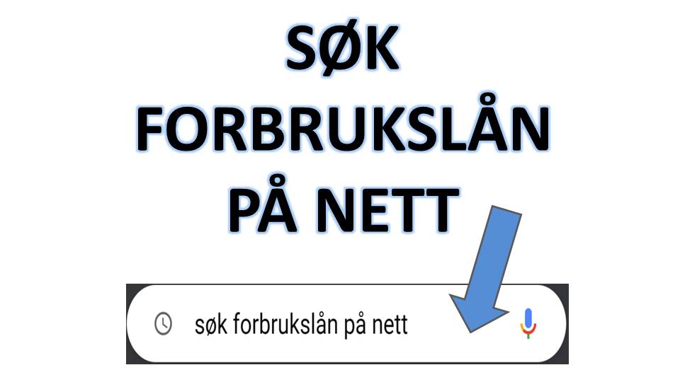 Søk forbrukslån på nett