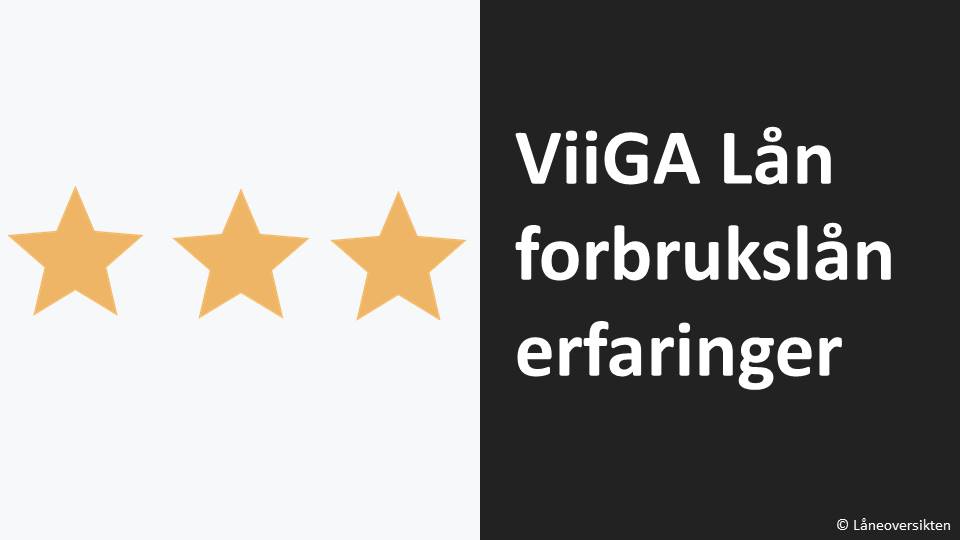 ViiGALån forbrukslån erfaringer