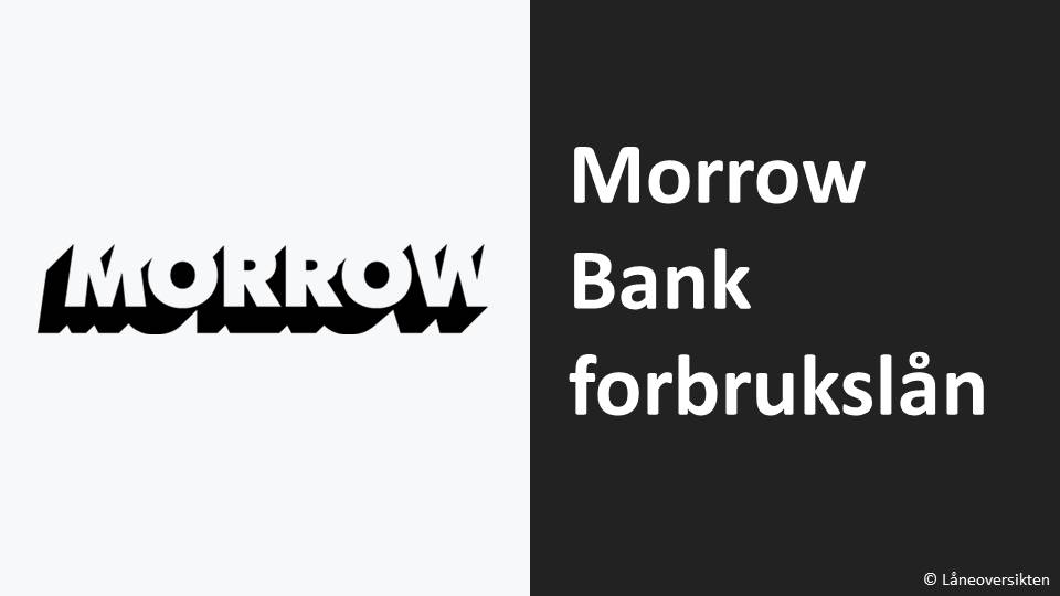 Morrow Bank forbrukslån