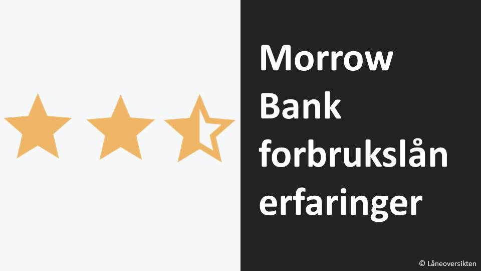 MorrowBank forbrukslån erfaringer