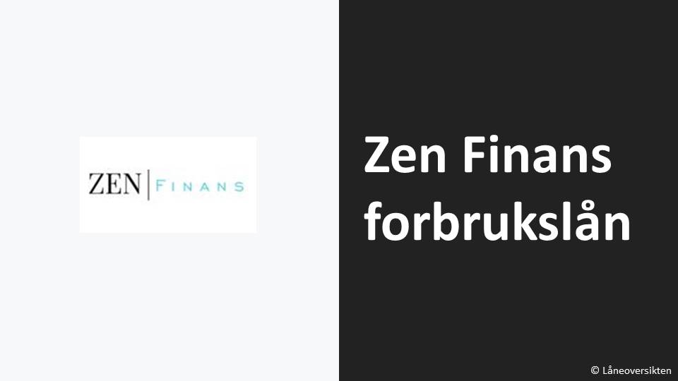 Zen Finans forbrukslån